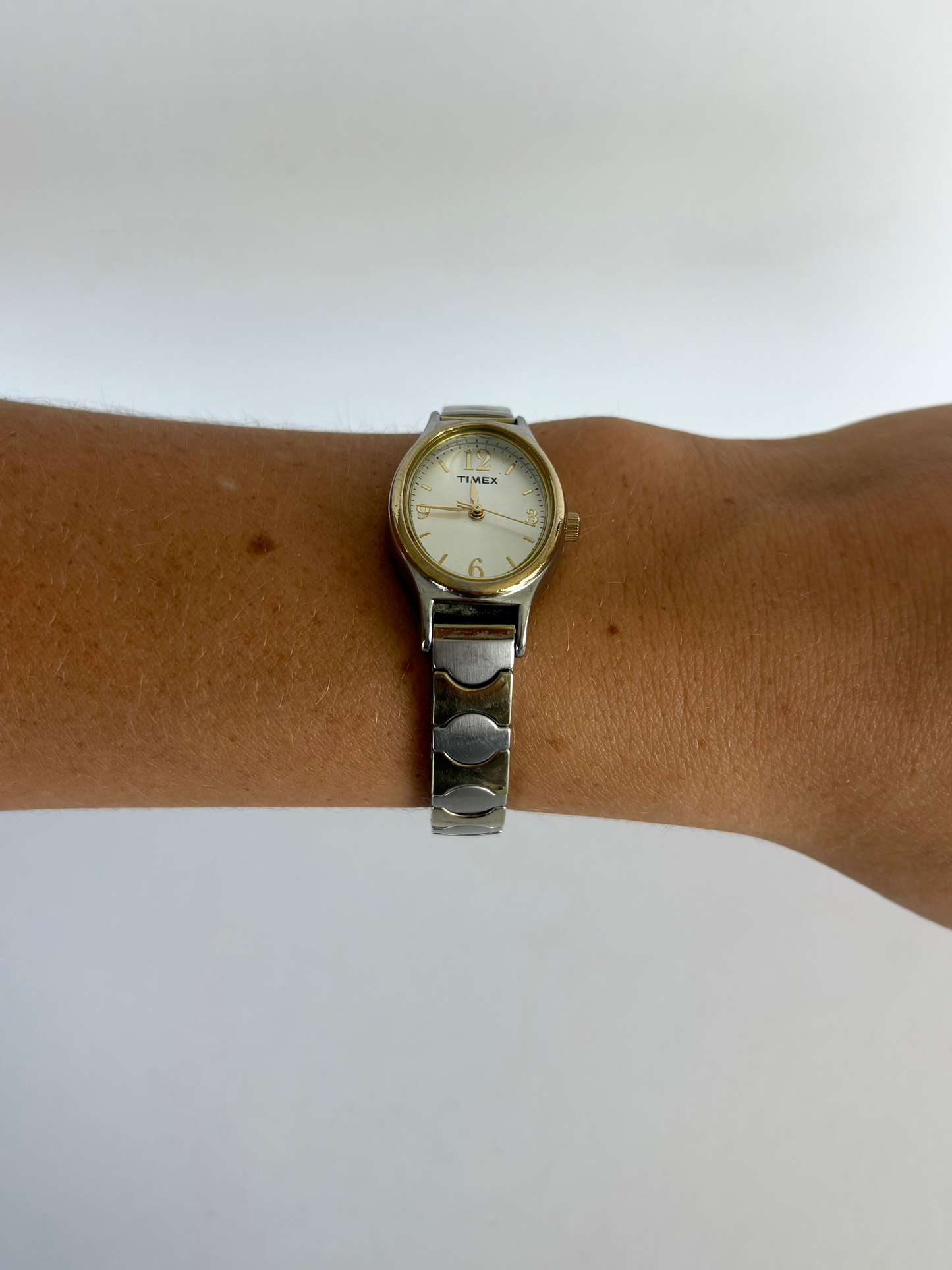 Rare Vintage Two Toned Silver & Gold Petal Watch