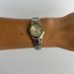 Rare Vintage Circle Two Toned Silver & Gold Watch