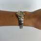 Rare Vintage Circle Two Toned Silver & Gold Watch