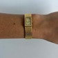 Vintage Gold Brass Rectangle Small Face Watch