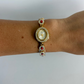 Vintage Gold Red Jewel Small Face Watch