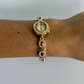 Vintage Gold Red Jewel Small Face Watch