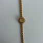 Vintage Flower Detail Gold Womens Watch Dainty Small Face