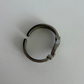 Rare Vintage Green & Black Detail Silver Watch