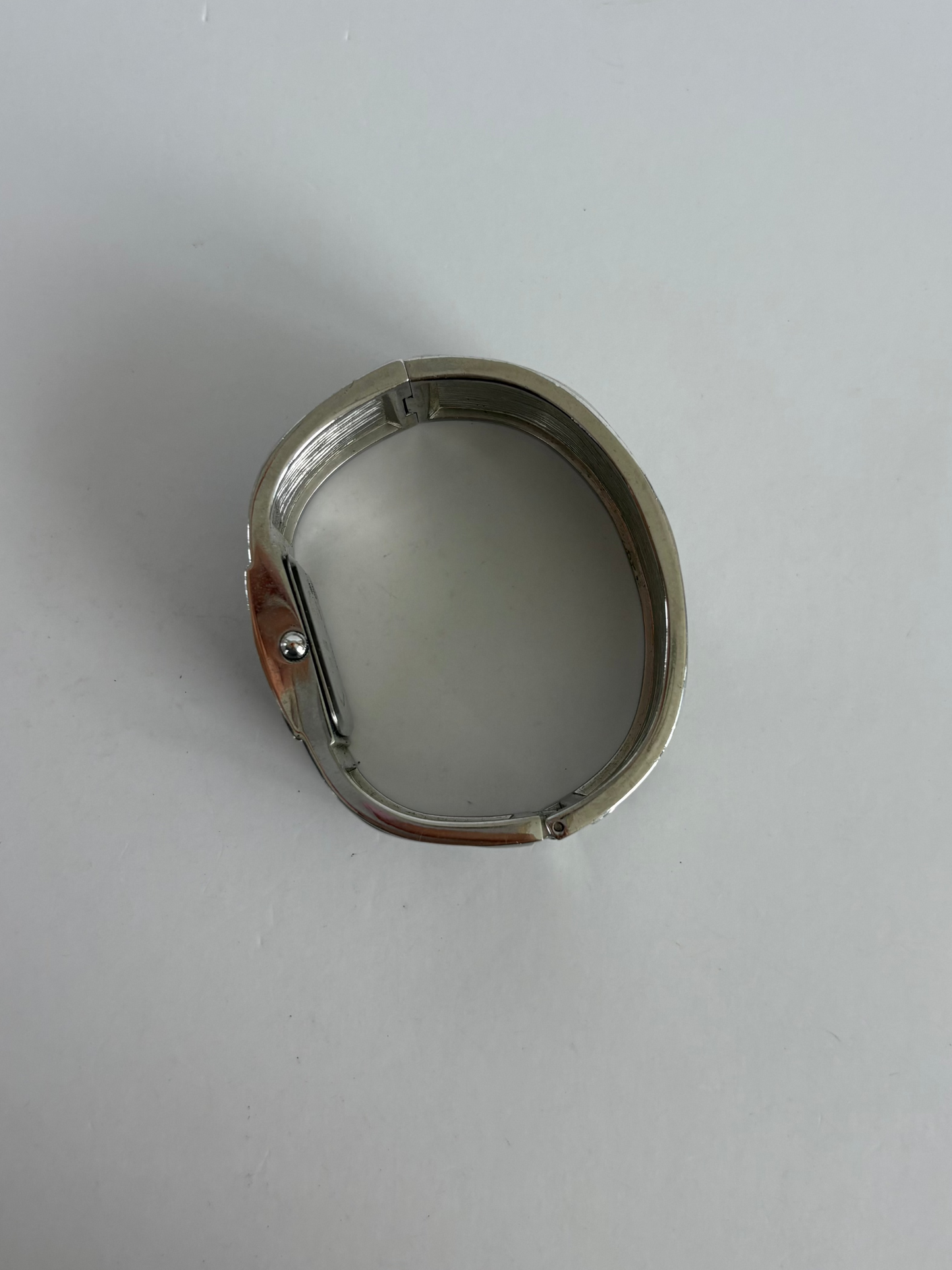 Rare Vintage Polka Dot Silver Statement Watch