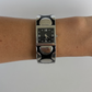 Rare Vintage Polka Dot Silver Statement Watch