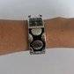 Rare Vintage Polka Dot Silver Statement Watch