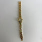 Vintage Gold Face Jade Bar Womens Watch