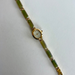 Dainty Vintage Gold Face Jade Detail Womens Watch Small Face