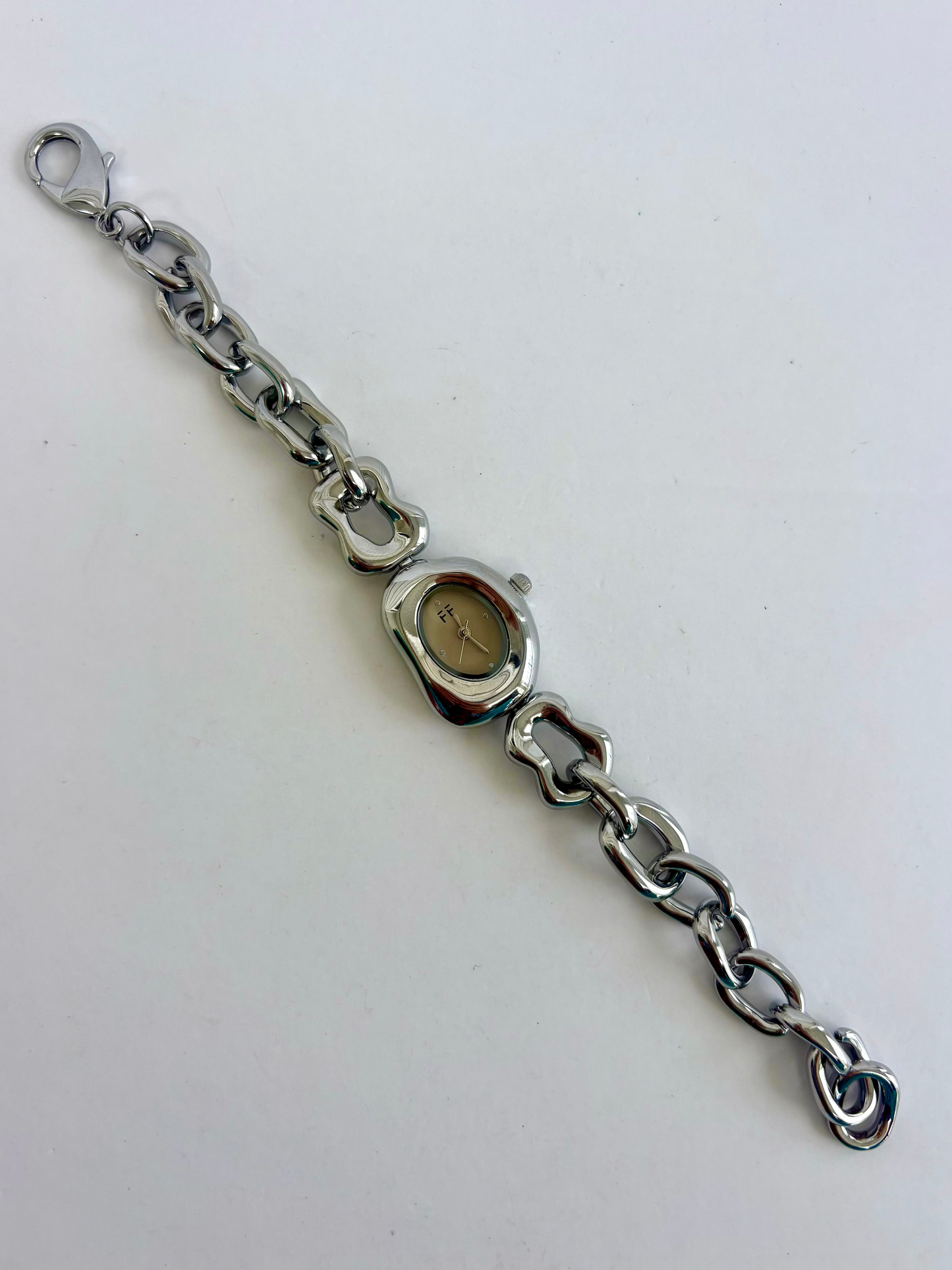 Vintage Y2K Silver Womens Watch Small Face