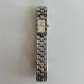 Gaze Vintage White Dial Rectangle Silver Toned Womens Watch