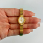 Rare Gold Galaxie Elgin Quartz Dainty Watch