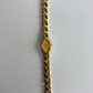 Diamond Geo Gold Dial Vintage Gold Toned Womens Watch