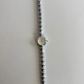 Dainty Bead Silver Small Face Womens Watch