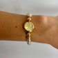 Dainty Bead Gold Small Face Womens Watch
