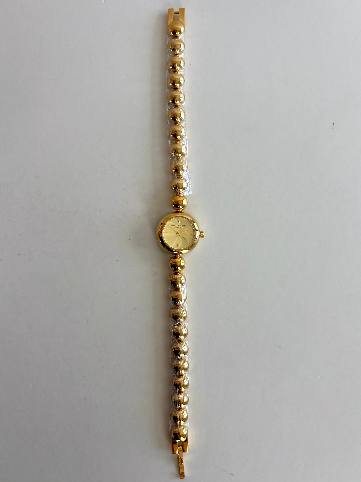 Dainty Bead Gold Small Face Womens Watch