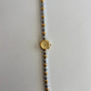 Dainty Bead Two Toned Silver&Gold Small Face Womens Watch