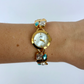 Dainty Vintage Gold Womens Watch Small Face