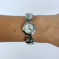 Dainty Vintage Silver Womens Watch Small Face