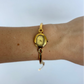 Dainty Minimalist Tiny Face Gold Womens Watch
