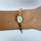 Dainty Gold Oval Dial Womens Watch