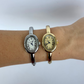Silver Oval Dial Cusp Womens Watch