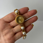 French Pearl Minimalist Gold Womens Watch Small Face