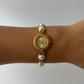 French Pearl Minimalist Gold Womens Watch Small Face