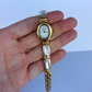 Vintage Greek Opal Detail Gold Womens Watch Dainty Small Face