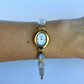 Vintage Greek Opal Detail Gold Womens Watch Dainty Small Face