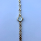 Dainty Vintage Oyster Detail Circle Dial Gold Dainty Womens Watch