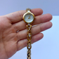 Dainty Vintage Oyster Detail Circle Dial Gold Dainty Womens Watch