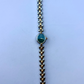 Vintage Classy Green Dial Silver & Gold Two Toned Womens Watch