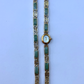 Dainty Vintage White Face Jade Bracelet & Gold Womens Watch