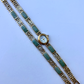Dainty Vintage White Face Jade Bracelet & Gold Womens Watch