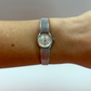 Rare Tiny Face Gruen Classy Silver Watch