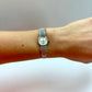 Rare Tiny Face Gruen Classy Silver Watch