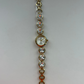 Diamond White Face Gold Womens Watch