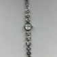 Diamond White Face Silver Womens Watch