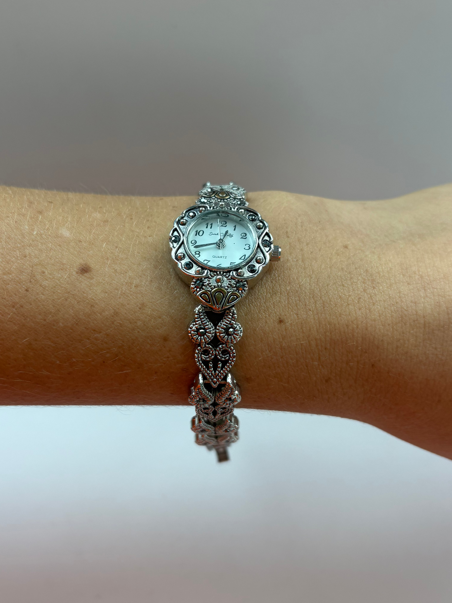 Rare Vintage Silver & Black Royal Womens Watch