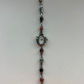 Dainty Vintage Oval Silver Brown Stone Womens Watch Small Face