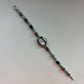 Dainty Vintage Oval Silver Brown Stone Womens Watch Small Face