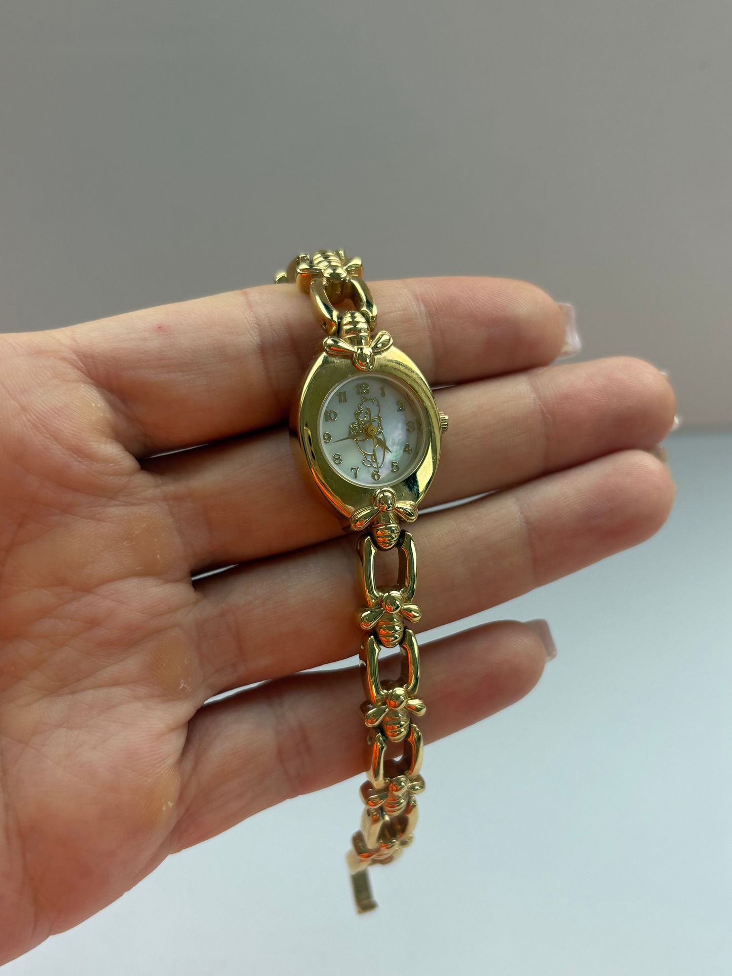 Rare Vintage Gold Toned Winnie Womens Watch