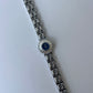 Blue Face Crown Minimalist Silver Womens Watch Small Face