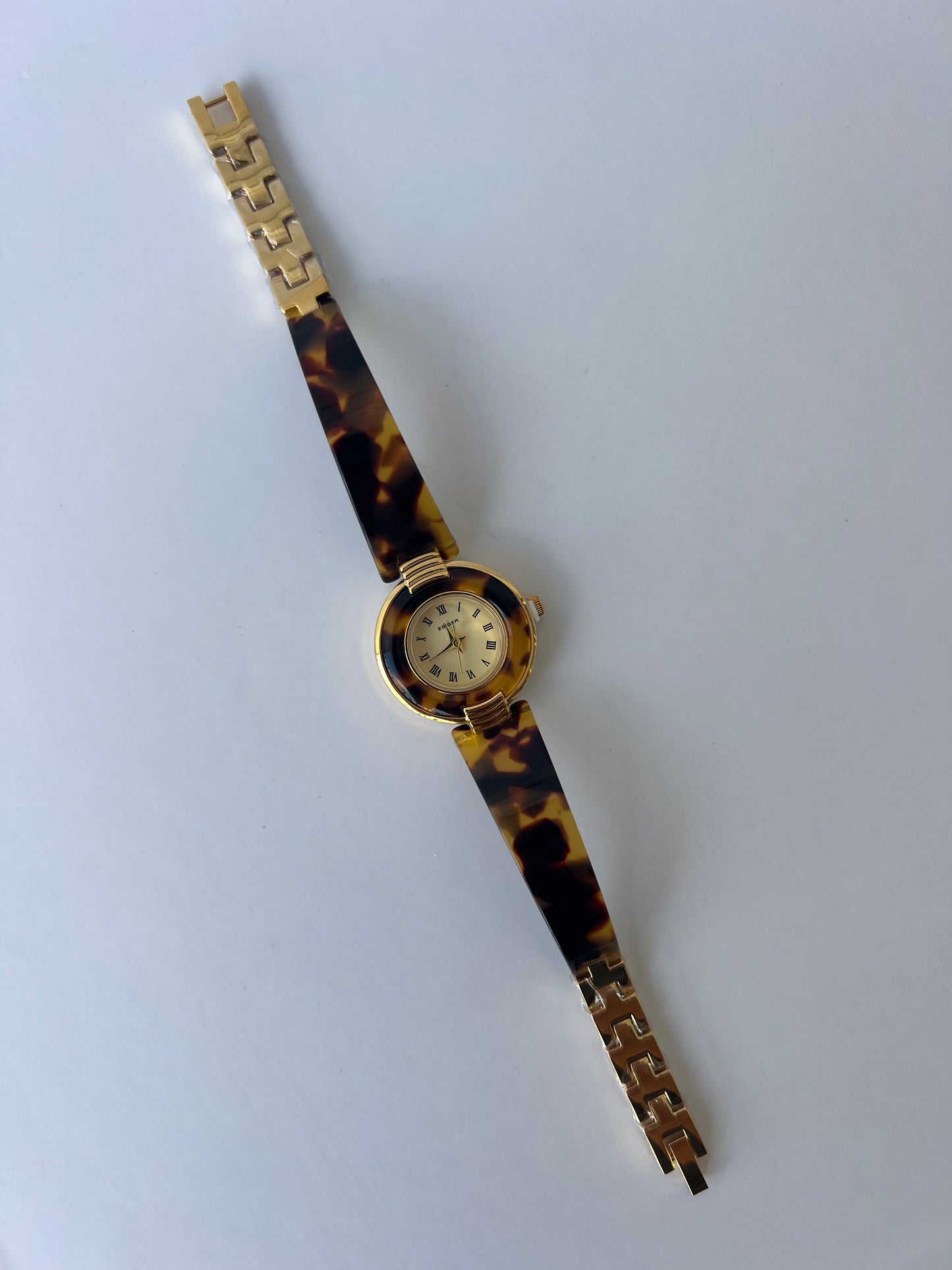 Brown Gold Toned Vintage Inspired Cusp Watch