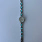 Vintage Blue Diamond Silver Womens Watch Small Face