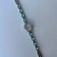 Vintage Blue Diamond Silver Womens Watch Small Face