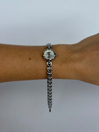 Super Dainty Dot Silver Small Face Womens Watch