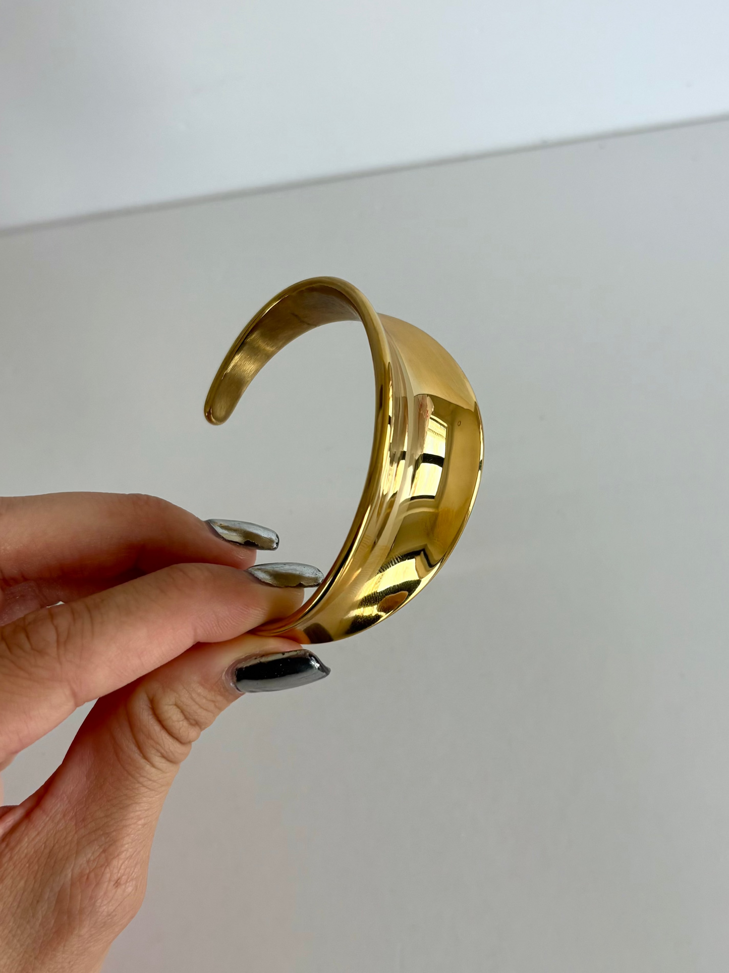 Cuff Bangle Statement Gold Bracelet