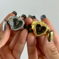 Heart Black Dial Finger Watch Stretchy Band Elastic Round Simple Dial Quartz Ring Watches